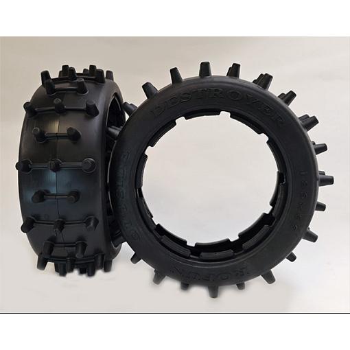 Baja 5B Destroyer Knobby Tyres Front (2) 185x65